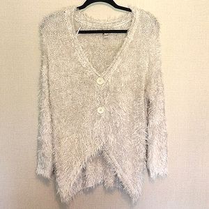 aEvaLani Sparkly Fuzzy Cardi! NWOT!